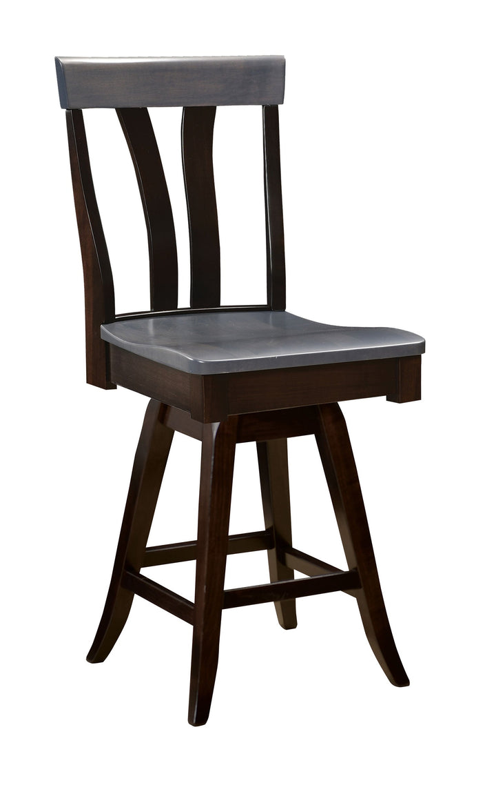 QW Amish Lennox Swivel Bar Chair