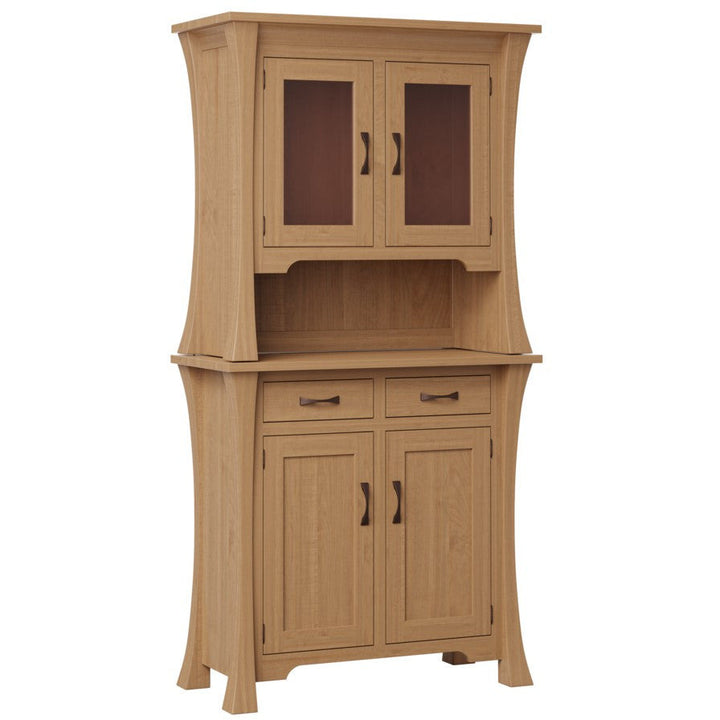 QW Amish Lyndon 2 Door Hutch and Buffet