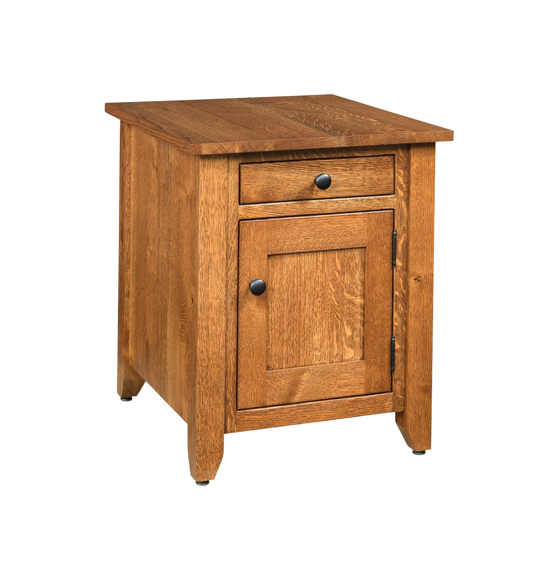 QW Amish Modern Mission Enclosed End Table