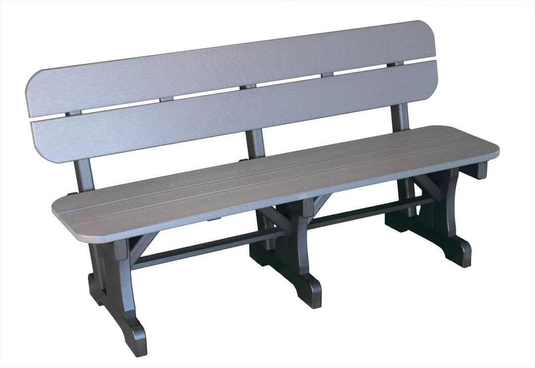 QW Amish Patio Bench w/ Back (choose your size)