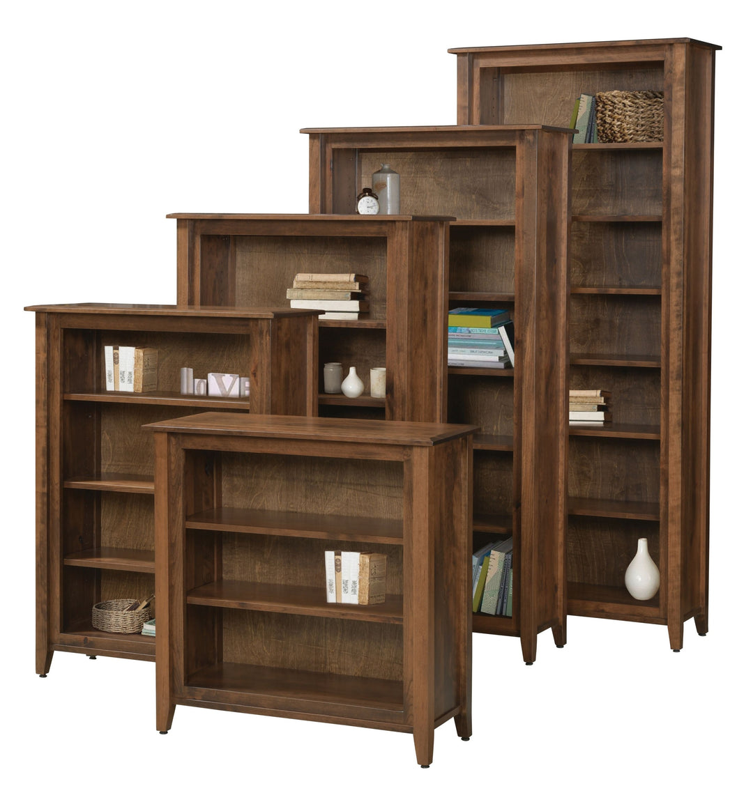 QW Amish Ventura 36"W Bookcase (choose your height)