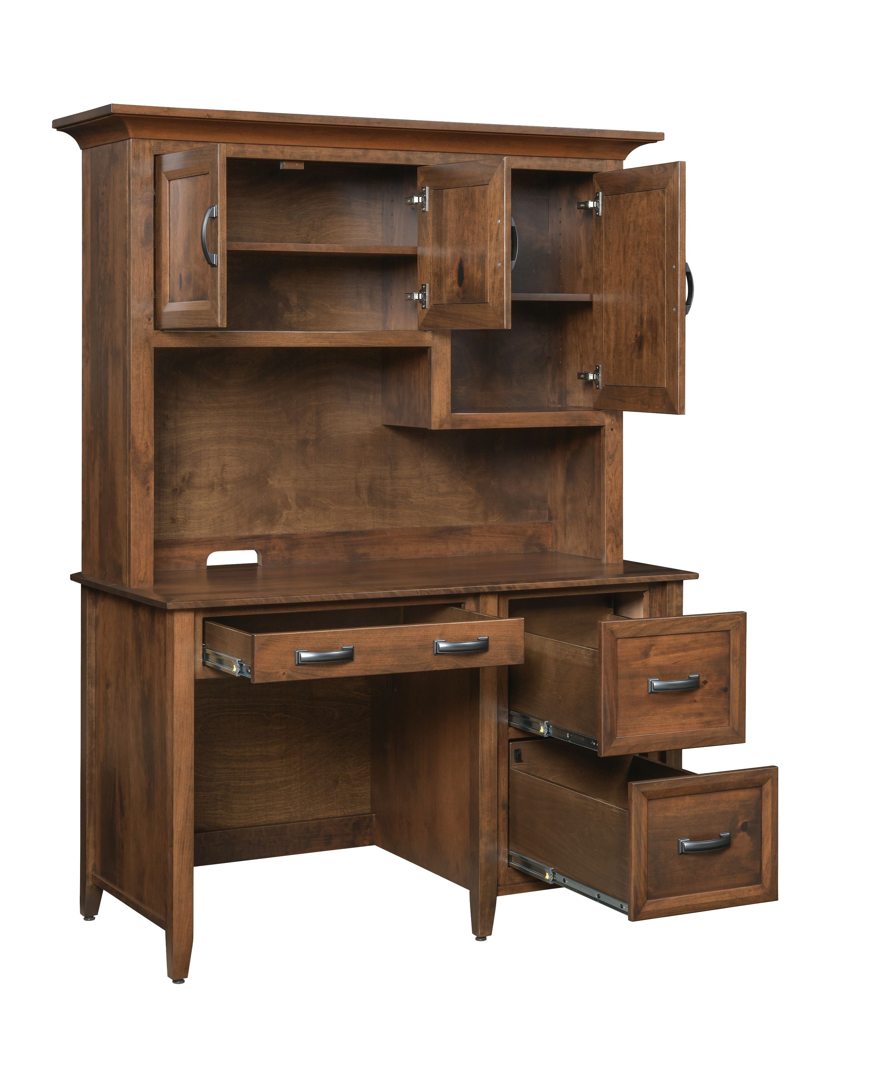 QW Amish Ventura Pedestal Desk - Thumbnail 2