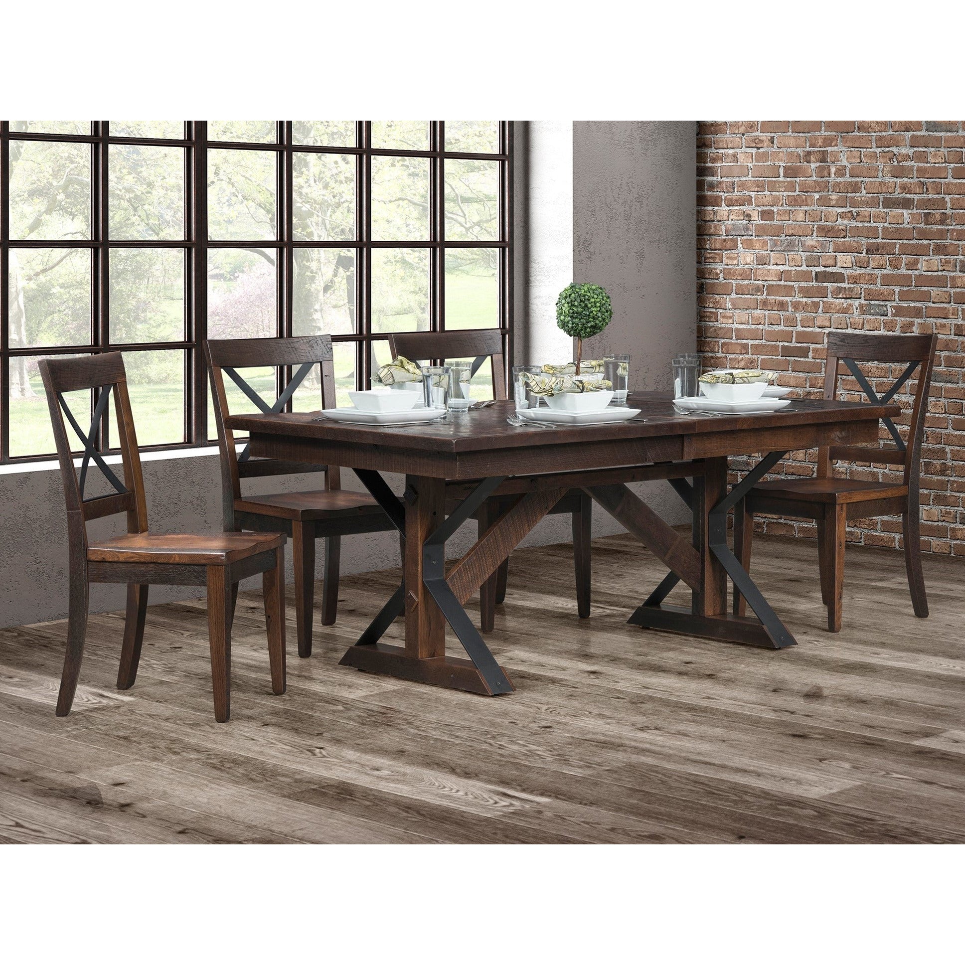 Barnwood dining best sale table set