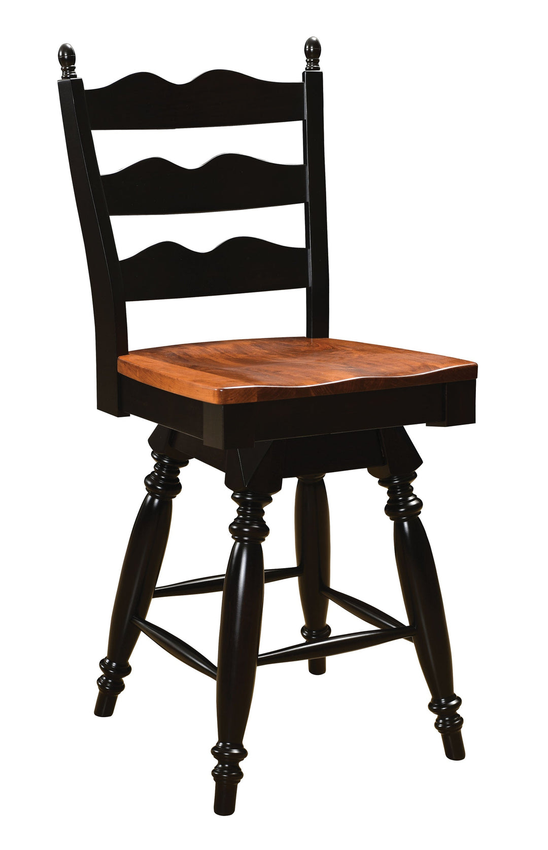 QW Amish Wentworth Swivel Bar Chair