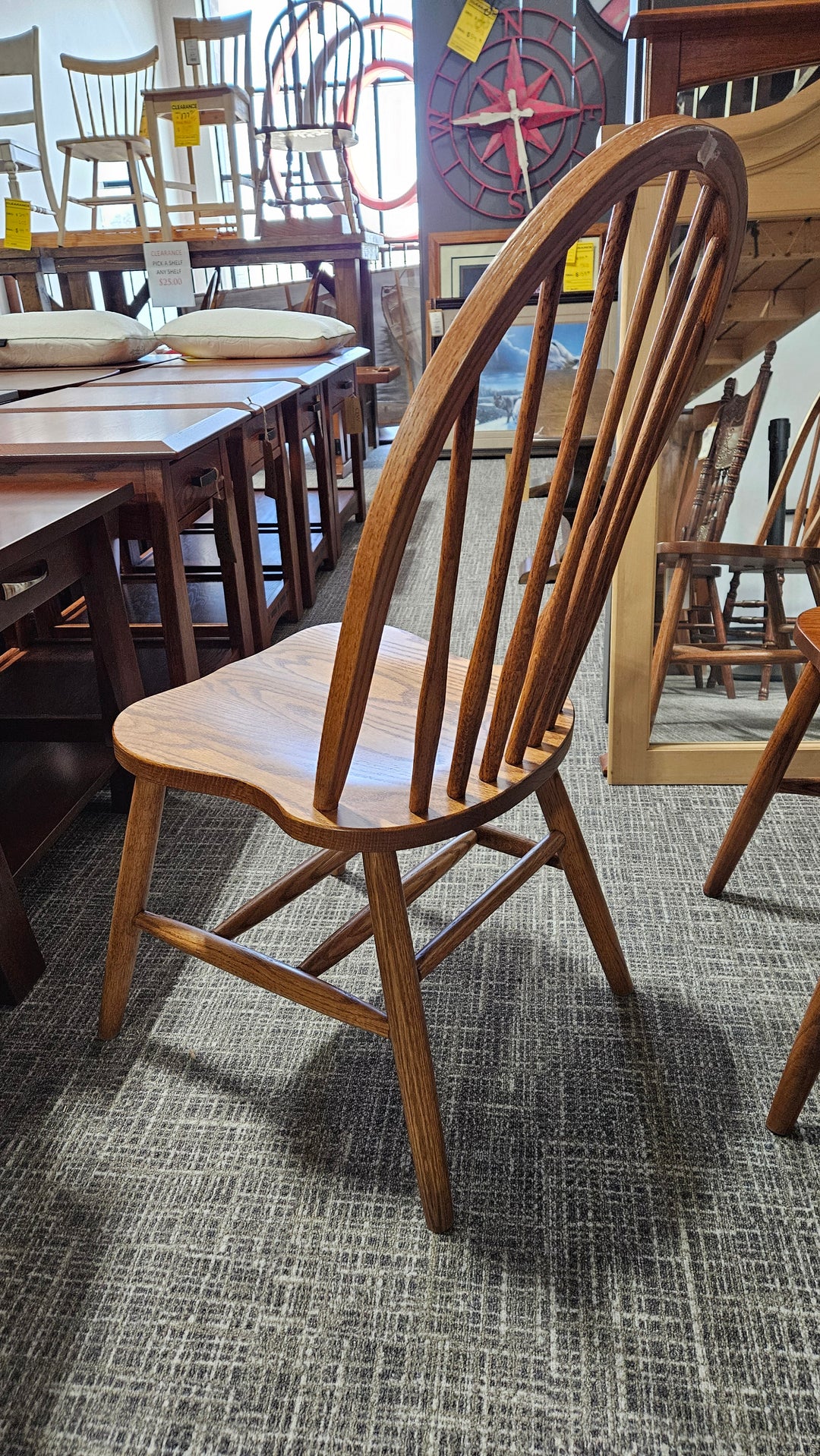 Clearance 7 Spindle Side Chairs Set of 3