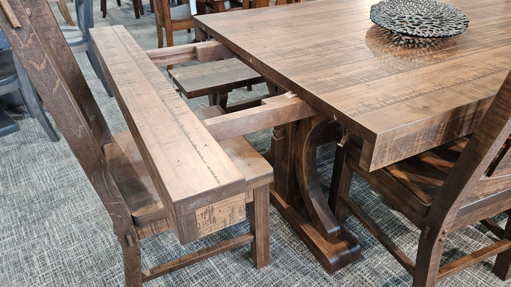 Clearance Karlisle Set w/ 4 Houston Chairs + Bench
