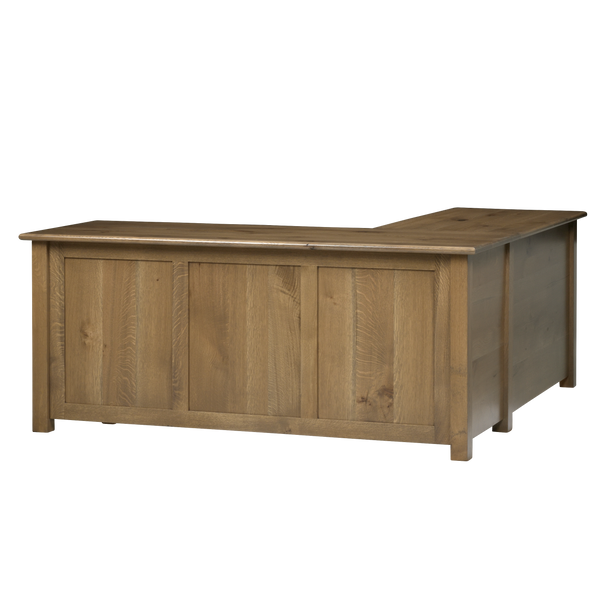 QW Amish Settlers L Shape Desk w/ Optional Hutch