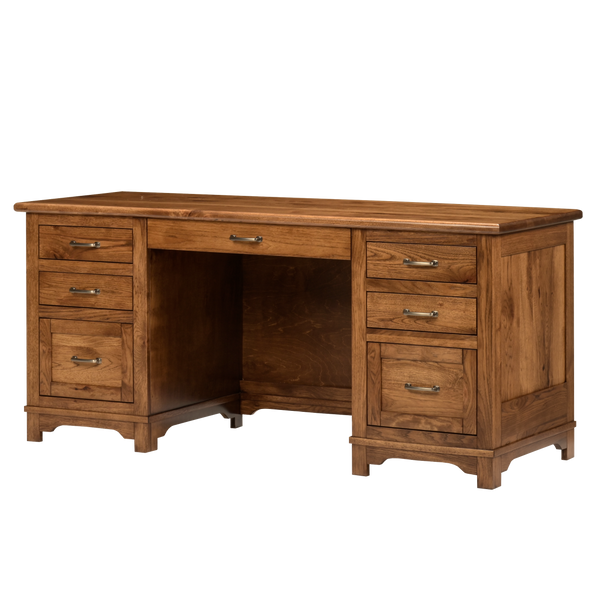 QW Amish Teton Wall Desk w/ Optional Hutch