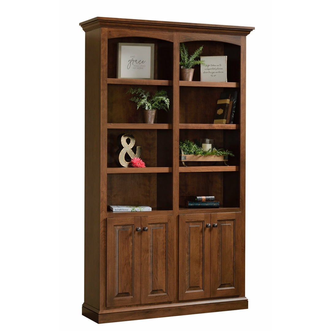 QW Amish Timbercraft Traditional 48"W Bookcase w/ Doors
