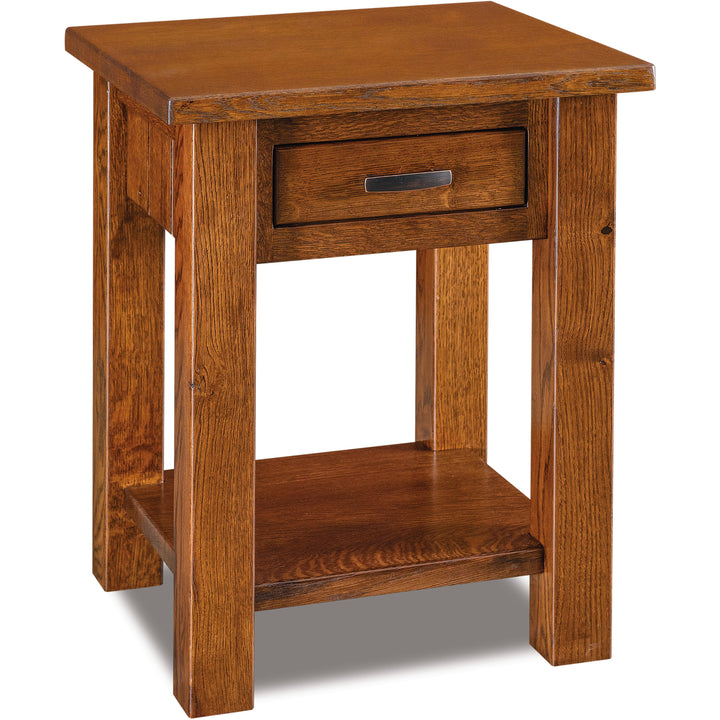 QW Amish Timbra 1 Drawer Open Nightstand