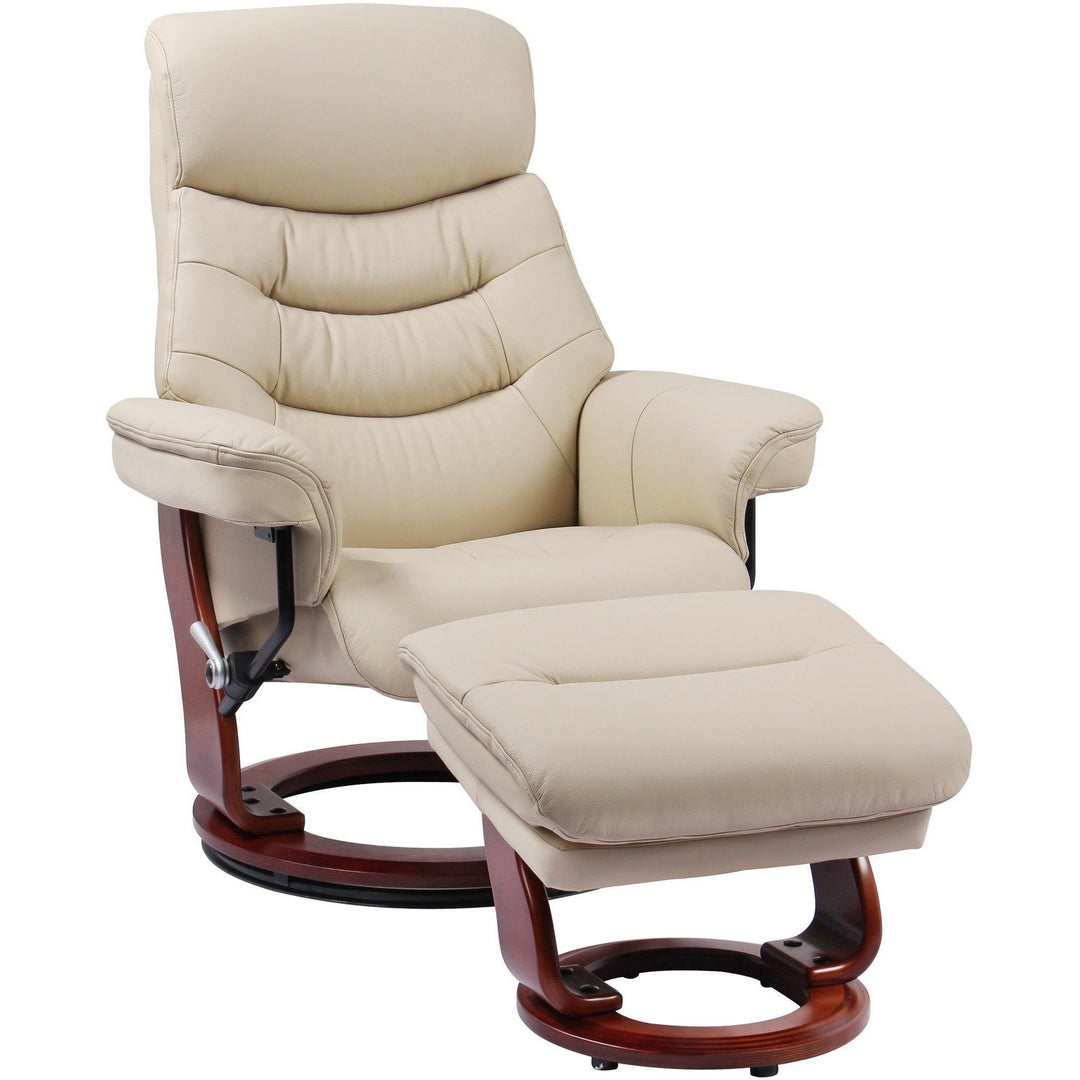 Benchmaster Furniture Happy Recliner & Ottoman 7717E-032 Taupe