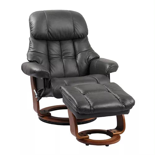 Stress free discount recliner with ottoman