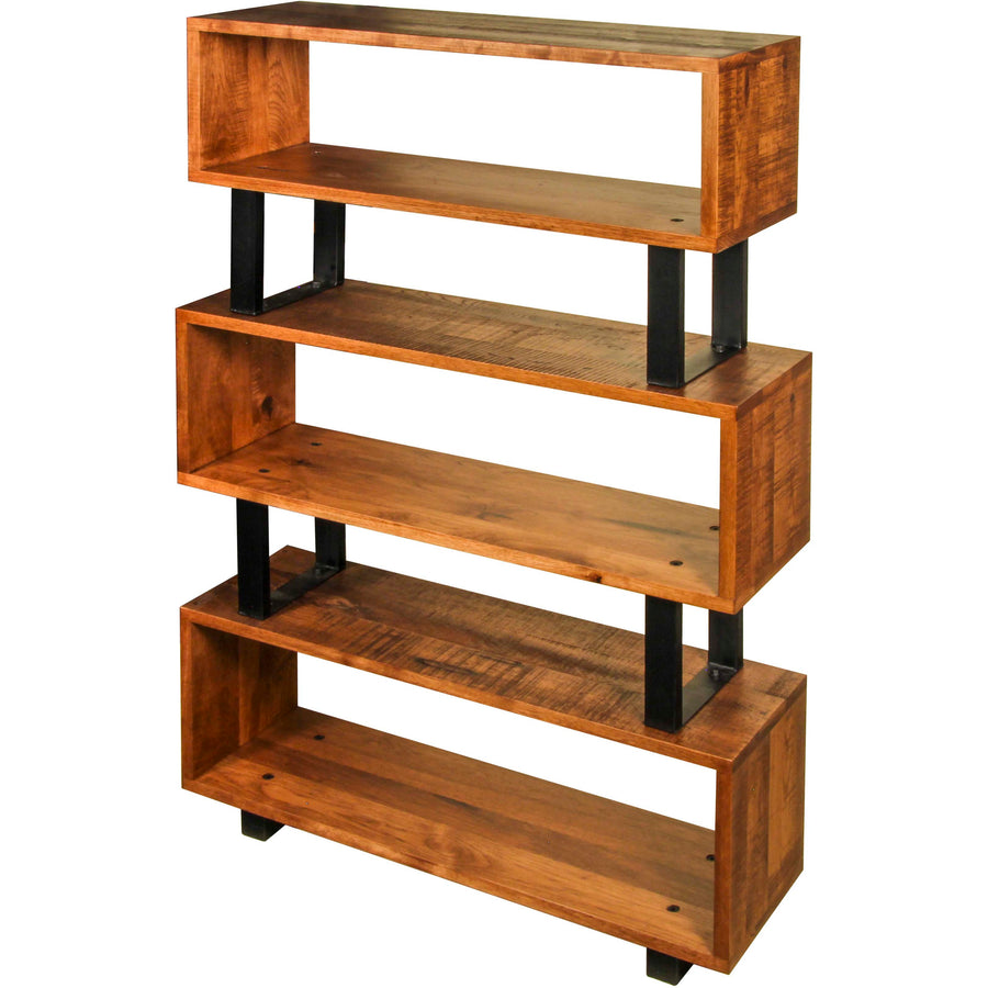 QW Amish 3 Tier Open Bookcase Quality Woods Furniture