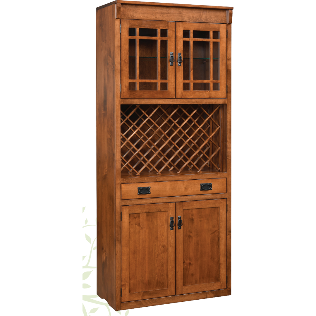 QW Amish 4074 Wine Cabinet