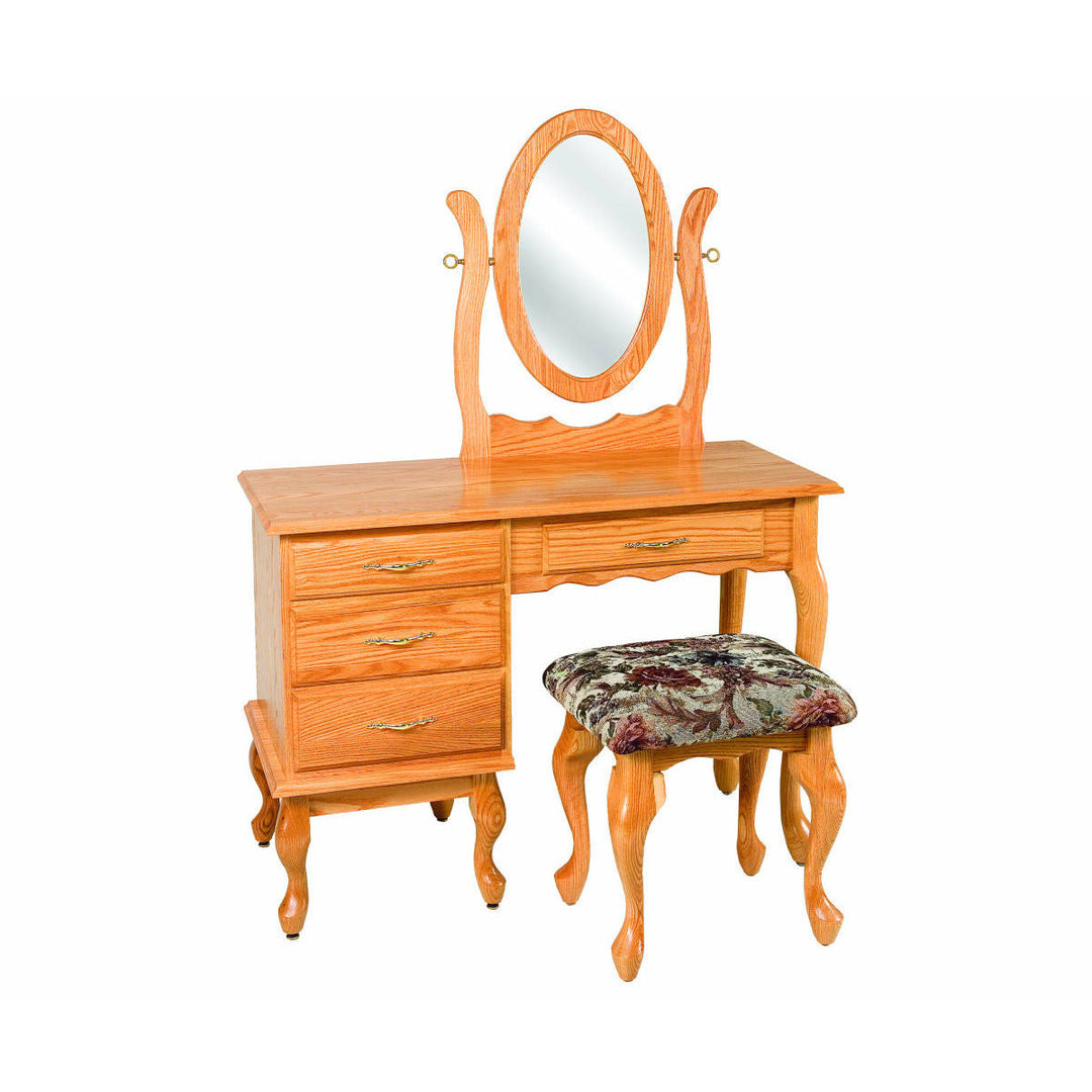 QW Amish 42" Queen Anne Jewelry Vanity Table