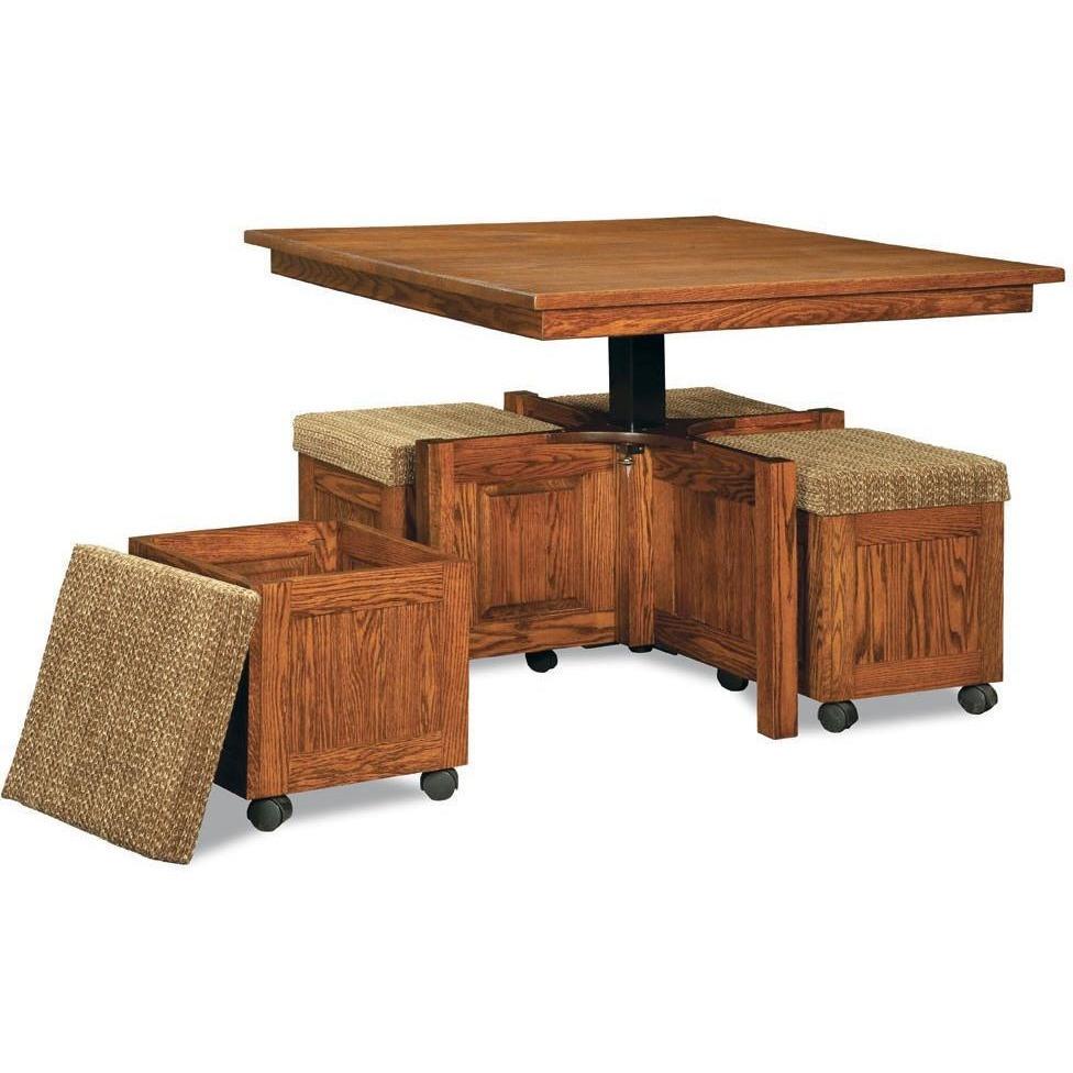 QW Amish 5pc Square Table Open