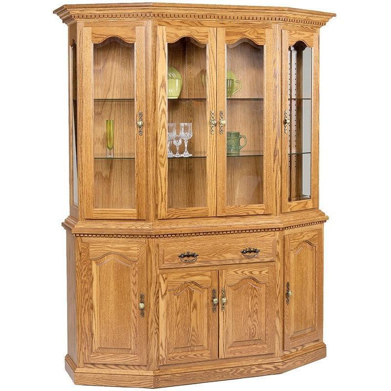 QW Amish 65" Canted Front Hutch