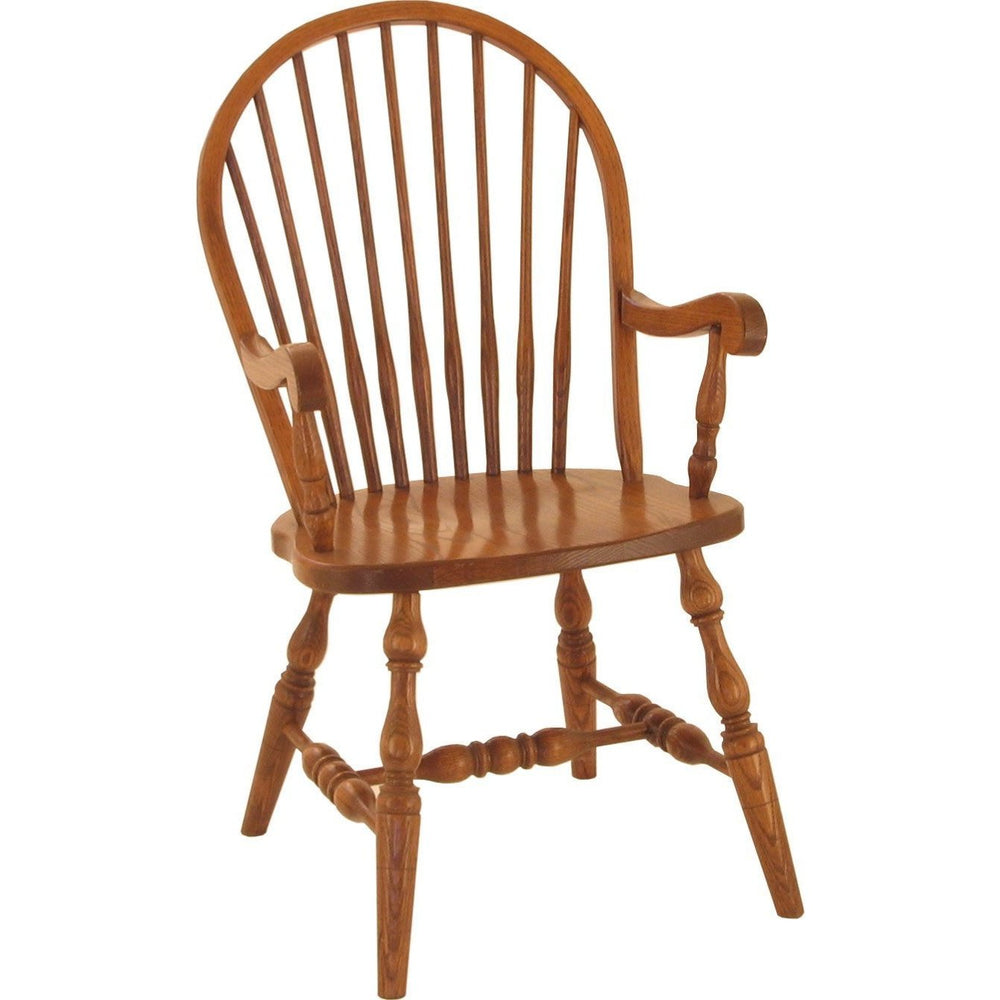 QW Amish 9 Spindle Arm Chair