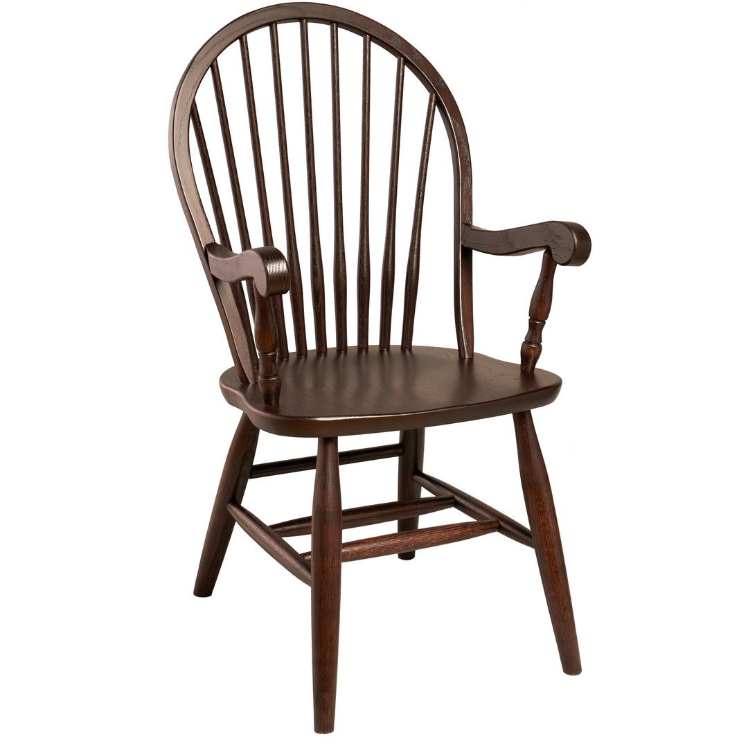 QW Amish 9 Spindle Arm Chair