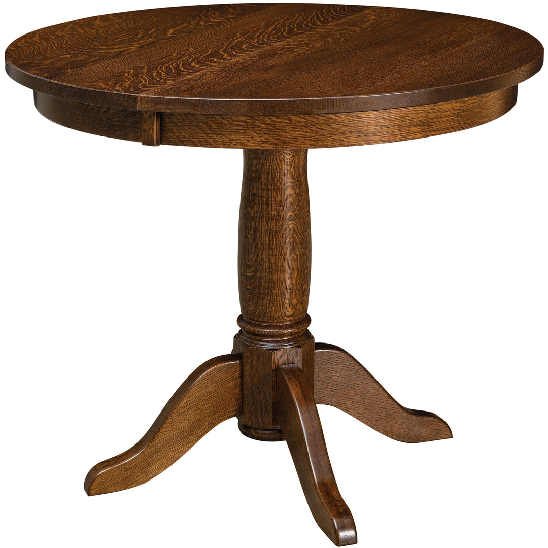 QW Amish Addison Single Pedestal Table