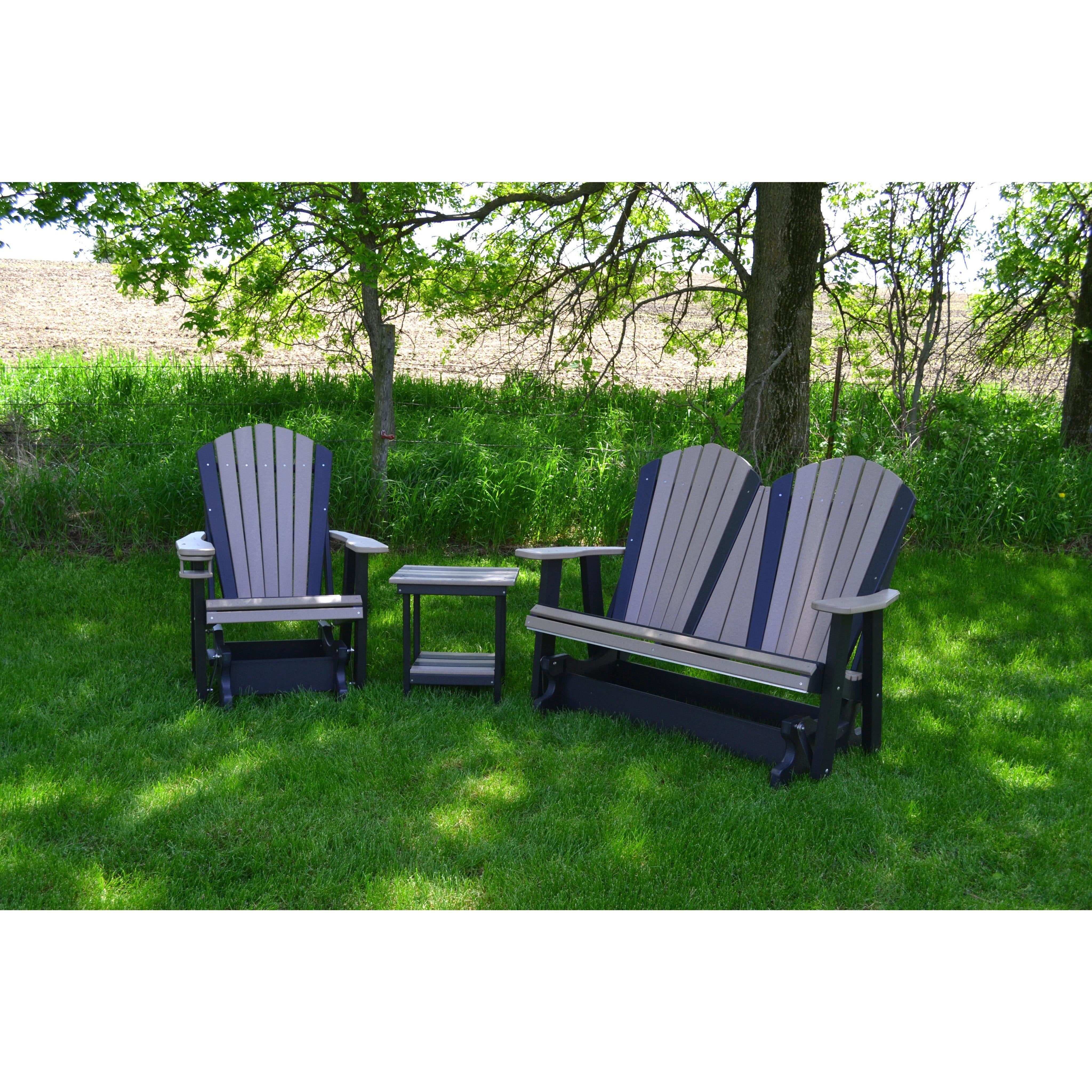 QW Amish Adirondack 4ft Double Glider Quality Woods Furniture   Qw Amish Adirondack 4ft Double Glider 18239250955 