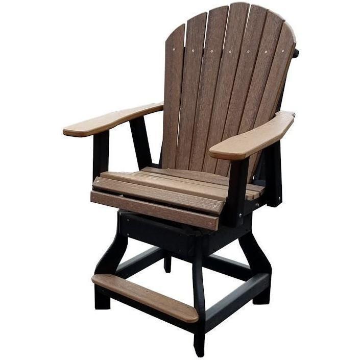 QW Amish Adirondack Counter Swivel Set - Thumbnail 4