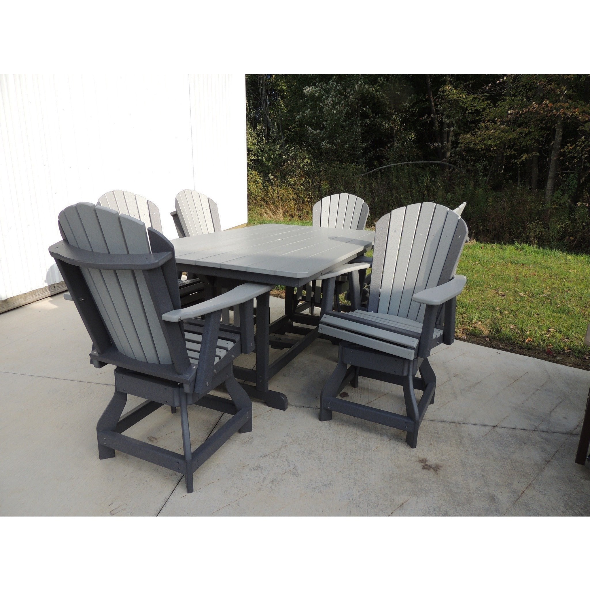 QW Amish Adirondack Counter Swivel Set - Thumbnail 5
