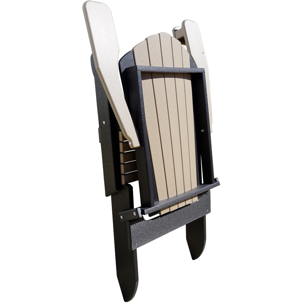 QW Amish Adirondack 2-Tone Folding Chair