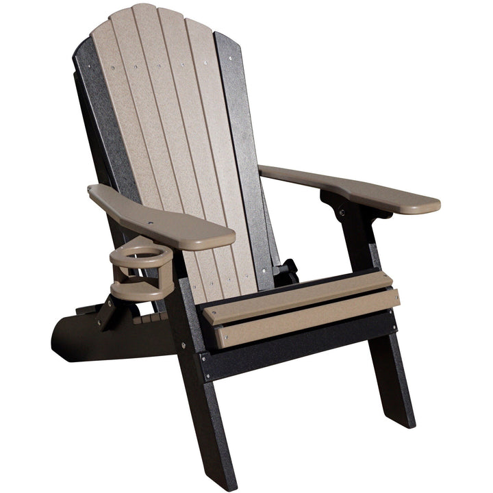 QW Amish Adirondack 2-Tone Folding Chair
