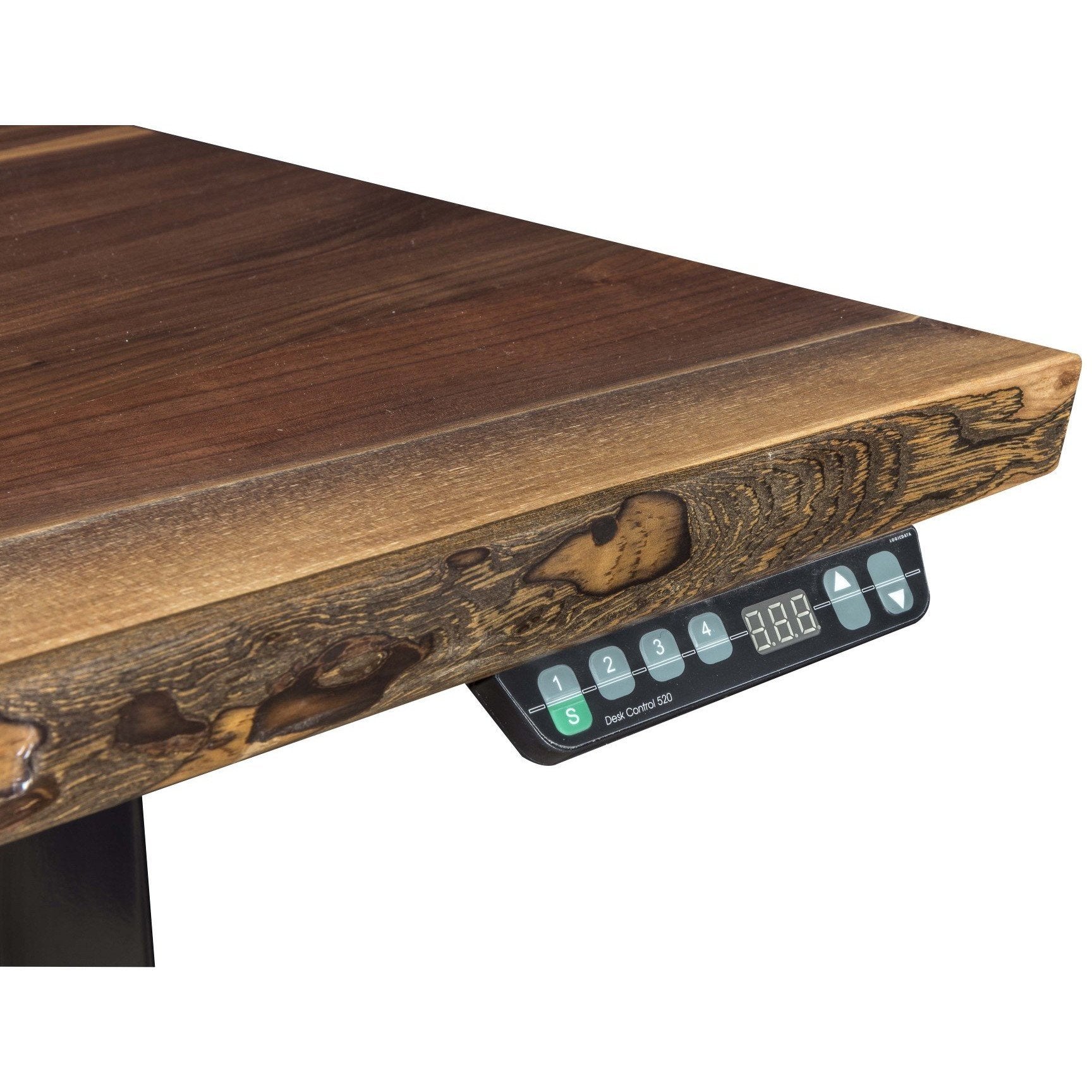QW Amish Adona Live Edge Adjustable Standing Desk - Thumbnail 4