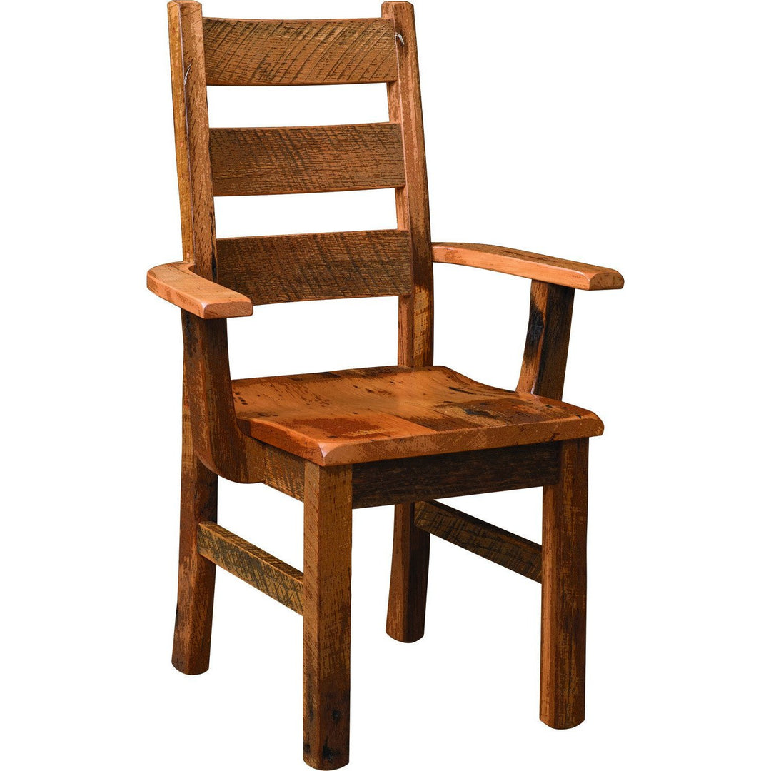 QW Amish Albany Reclaimed Barnwood Arm Chair MCKD-ACA-518