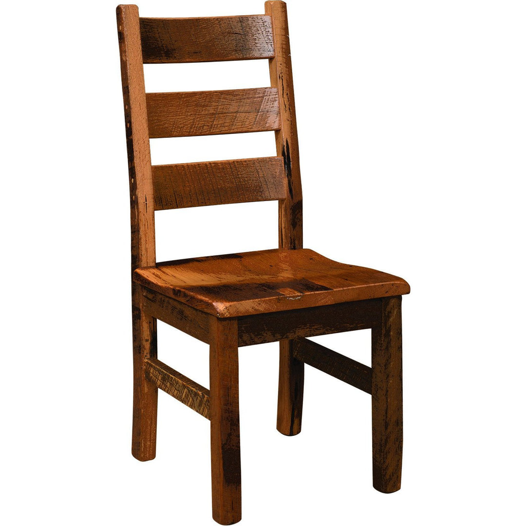 QW Amish Albany Reclaimed Barnwood Side Chair MCKD-ACS-516