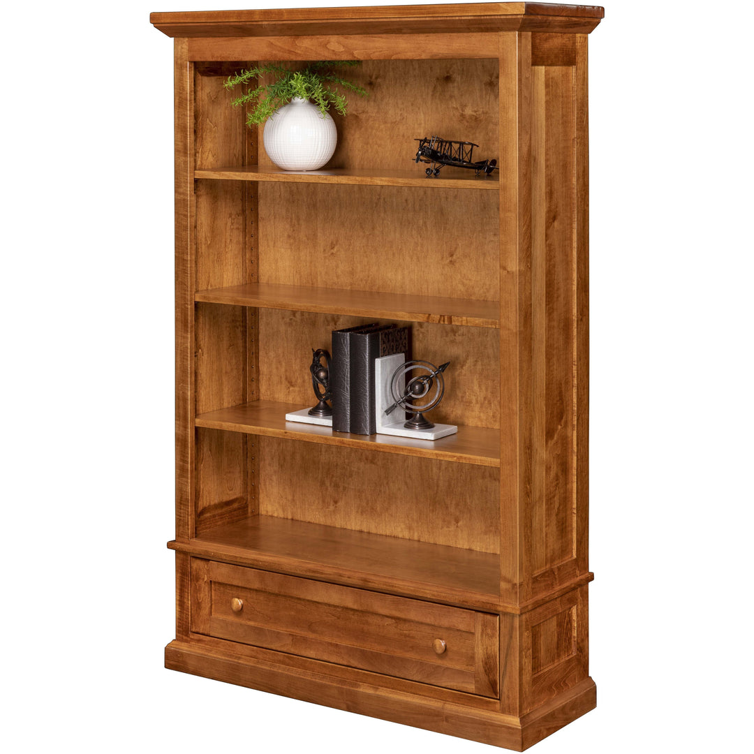 QW Amish Alexis Bookcase with Drawer