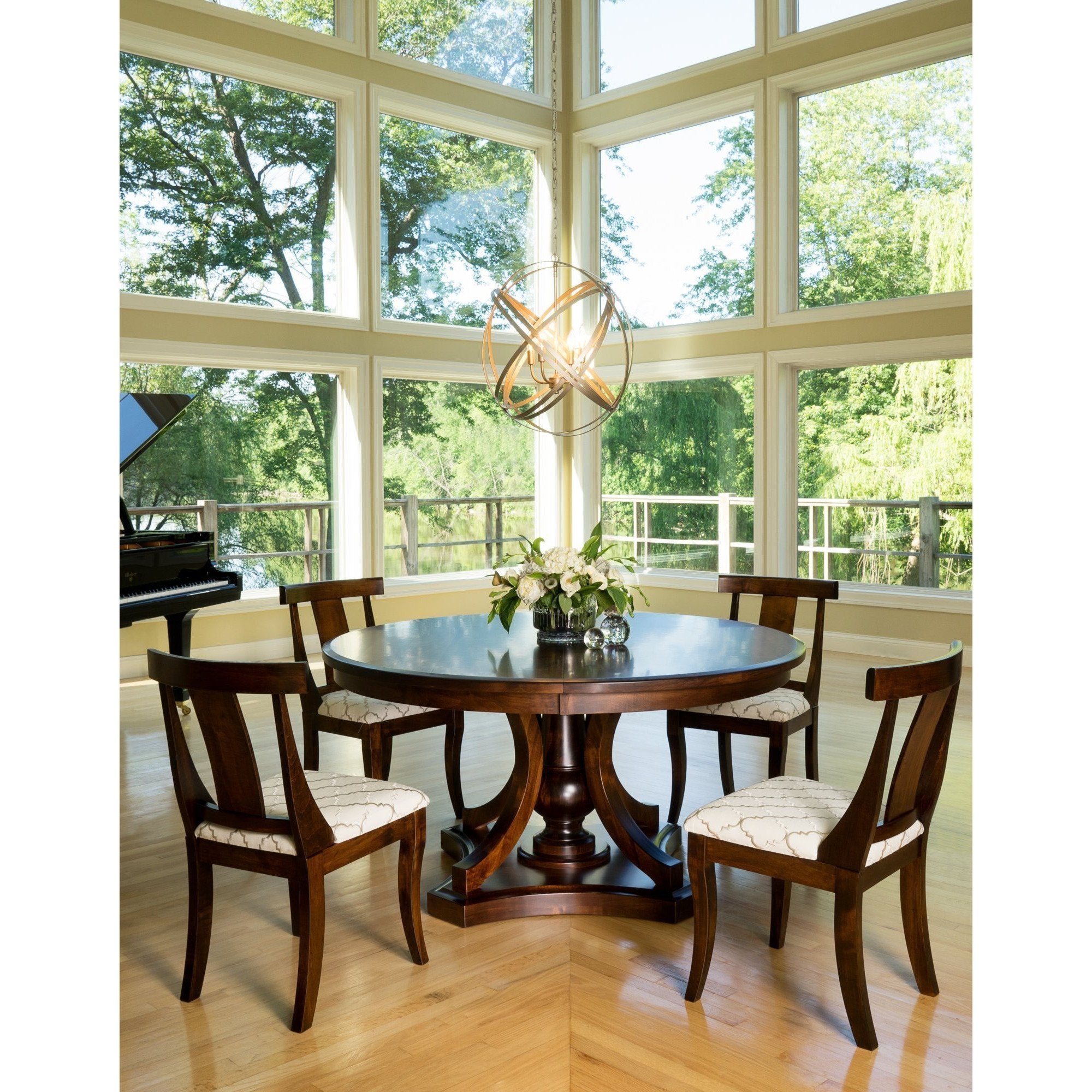 QW Amish Arabel Pedestal Table - Thumbnail 2
