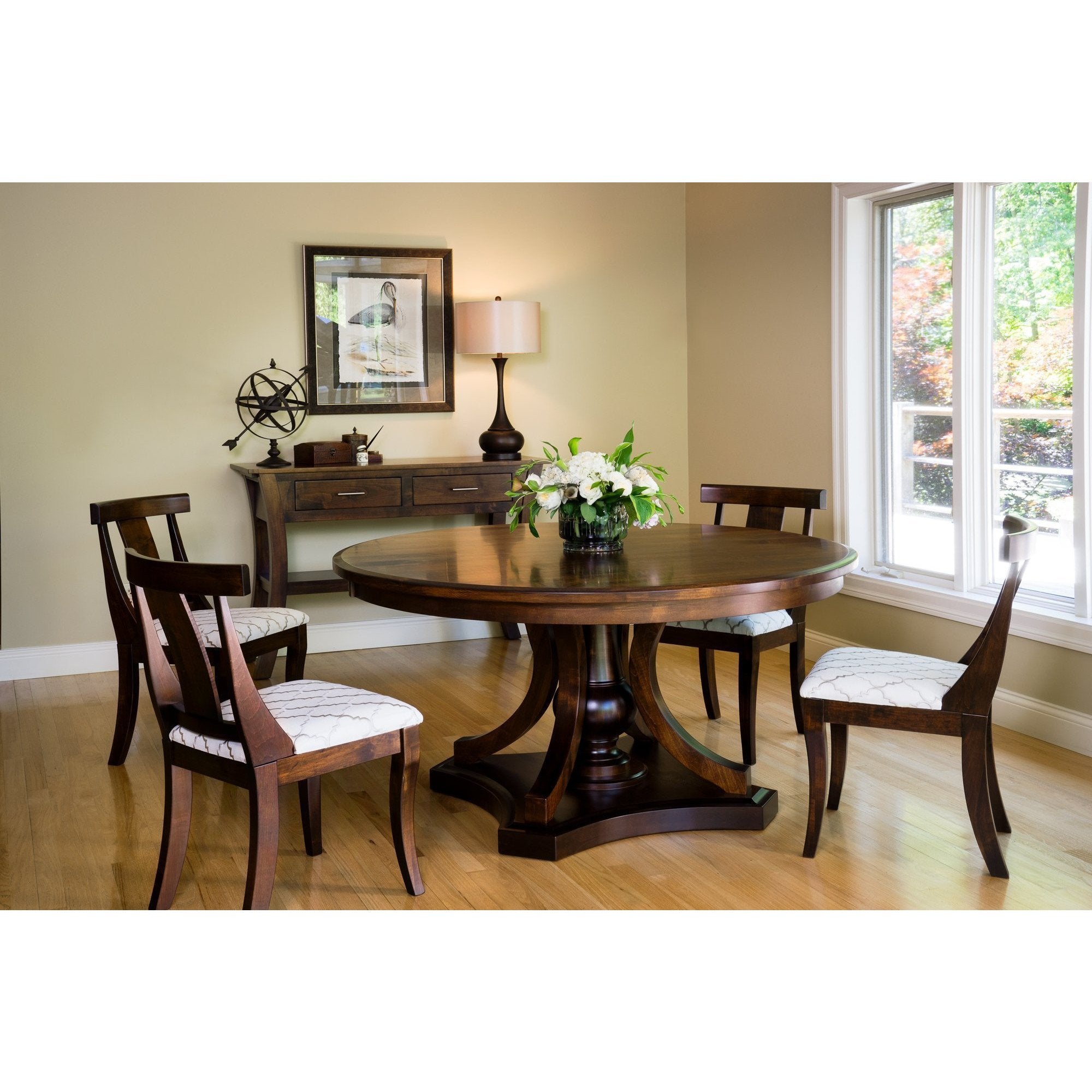 QW Amish Arabel Pedestal Table - Thumbnail 3