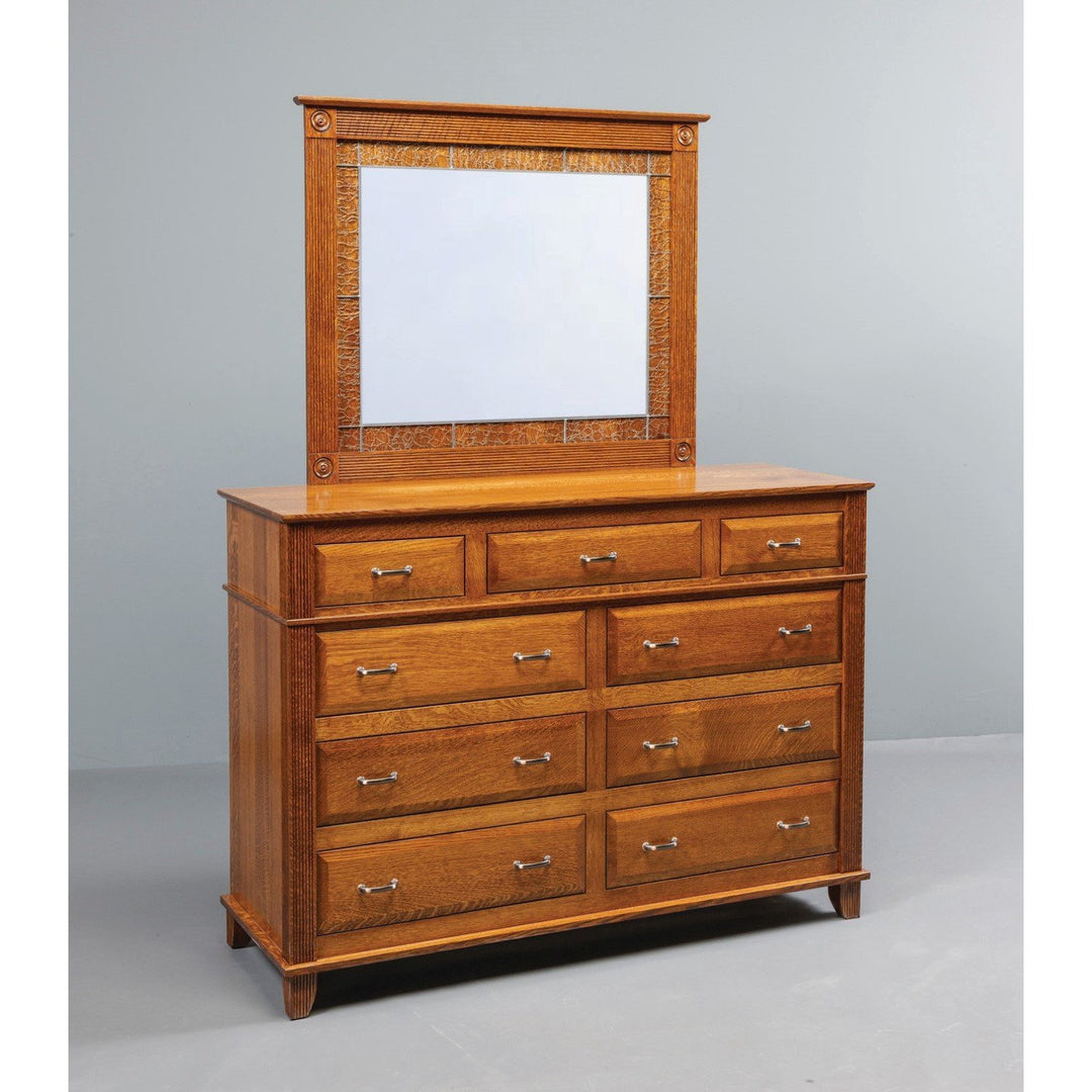 QW Amish Arlington Dresser with Optional Mirror