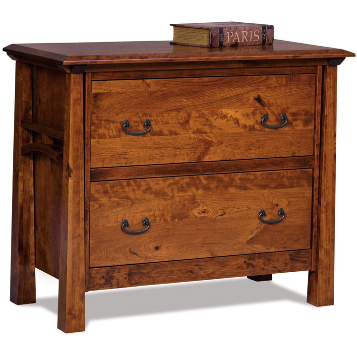 QW Amish Artesa Lateral File with Optional Hutch