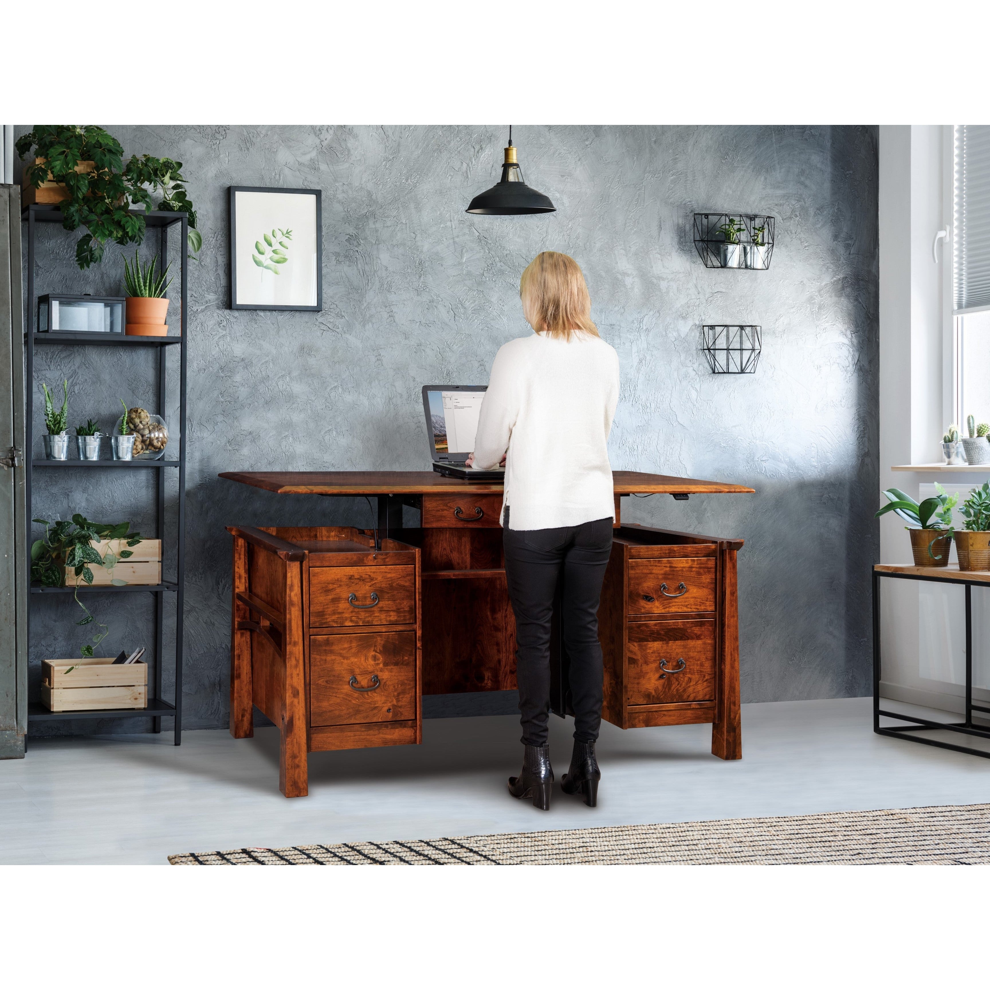 QW Amish Artesa Barrister Bookcase - Thumbnail 2