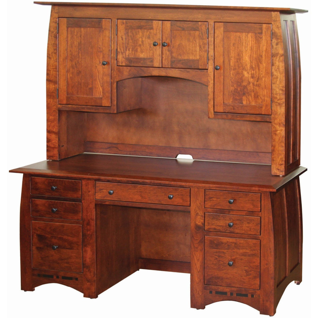 QW Amish Aspen Desk with Optional Hutch
