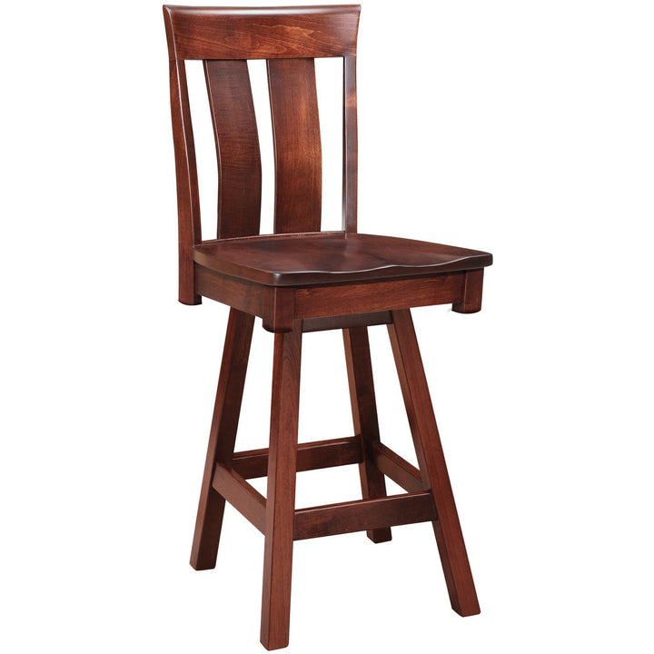 QW Amish Aurora Swivel Bar Chair