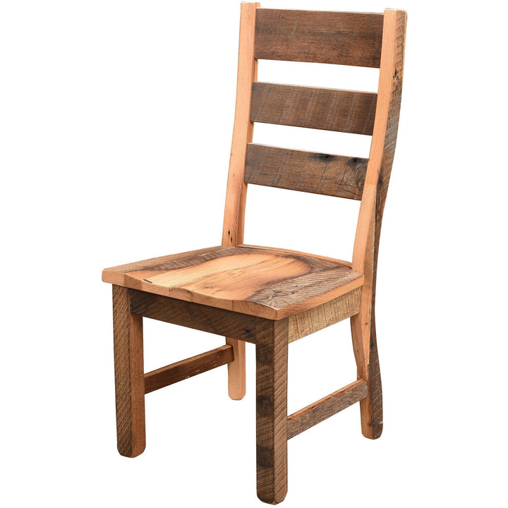 QW Amish Barlette Reclaimed Barnwood Side Chair WIPG-2620