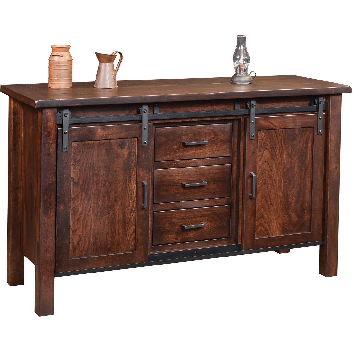 QW Amish Barn Door Wine Buffet