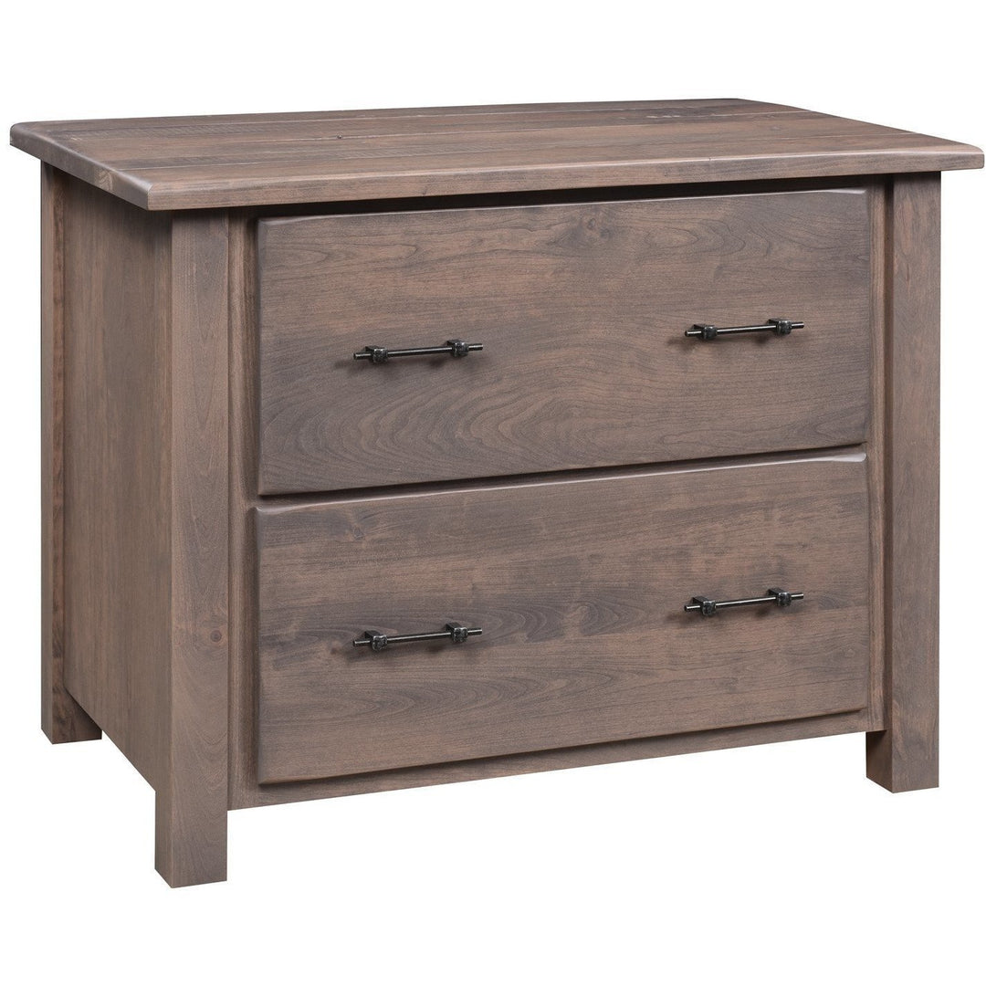 QW Amish Barn Floor 2 Drawer Lateral File
