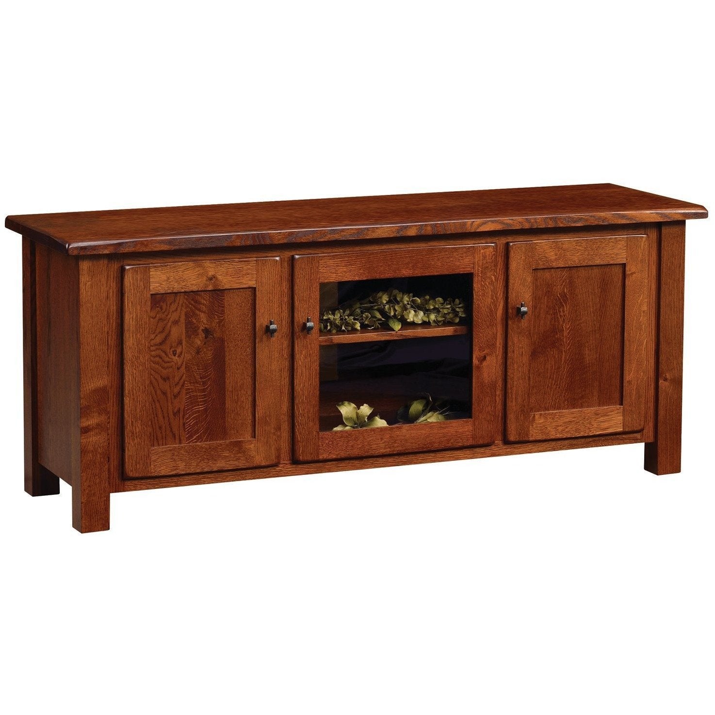 QW Amish Barn Floor 60" TV Stand - Thumbnail 2