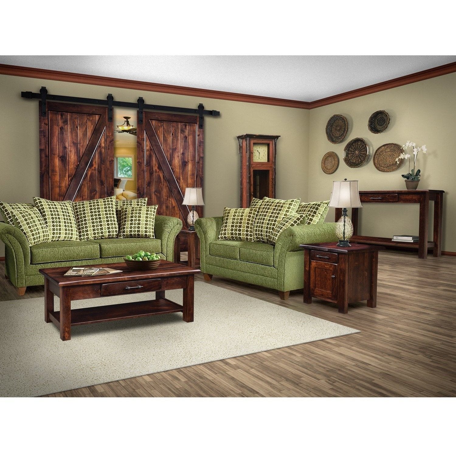 QW Amish Barn Floor Coffee Table - Thumbnail 2