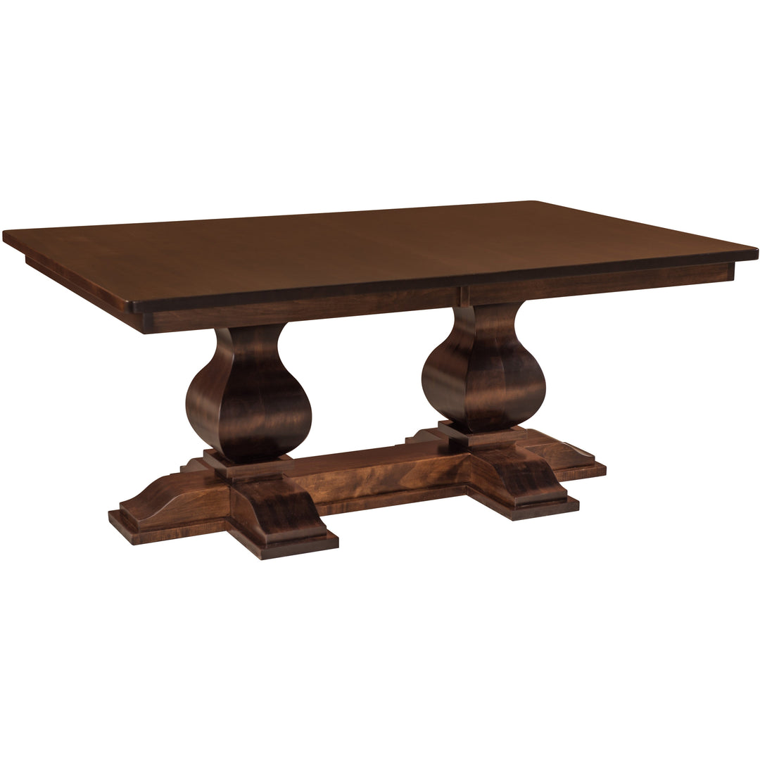 QW Amish Barrington Double Pedestal Table