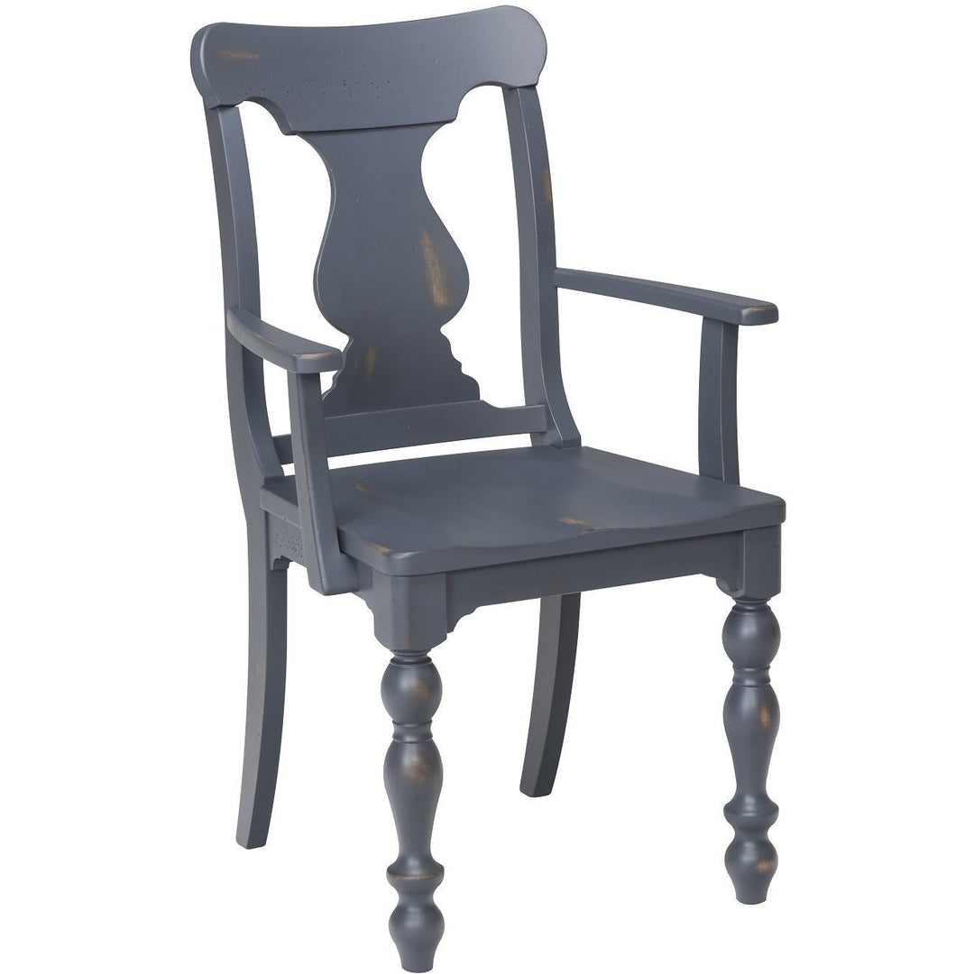 QW Amish Beacon Hill Slat Arm Chair