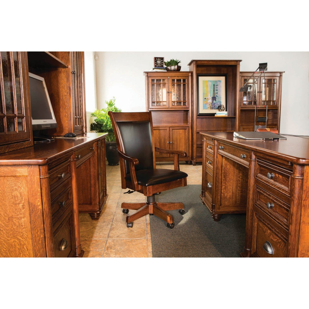 QW Amish Belmont Executive Desk