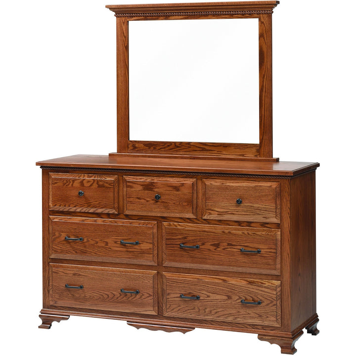 QW Amish Berkshire Dresser with Mirror Option