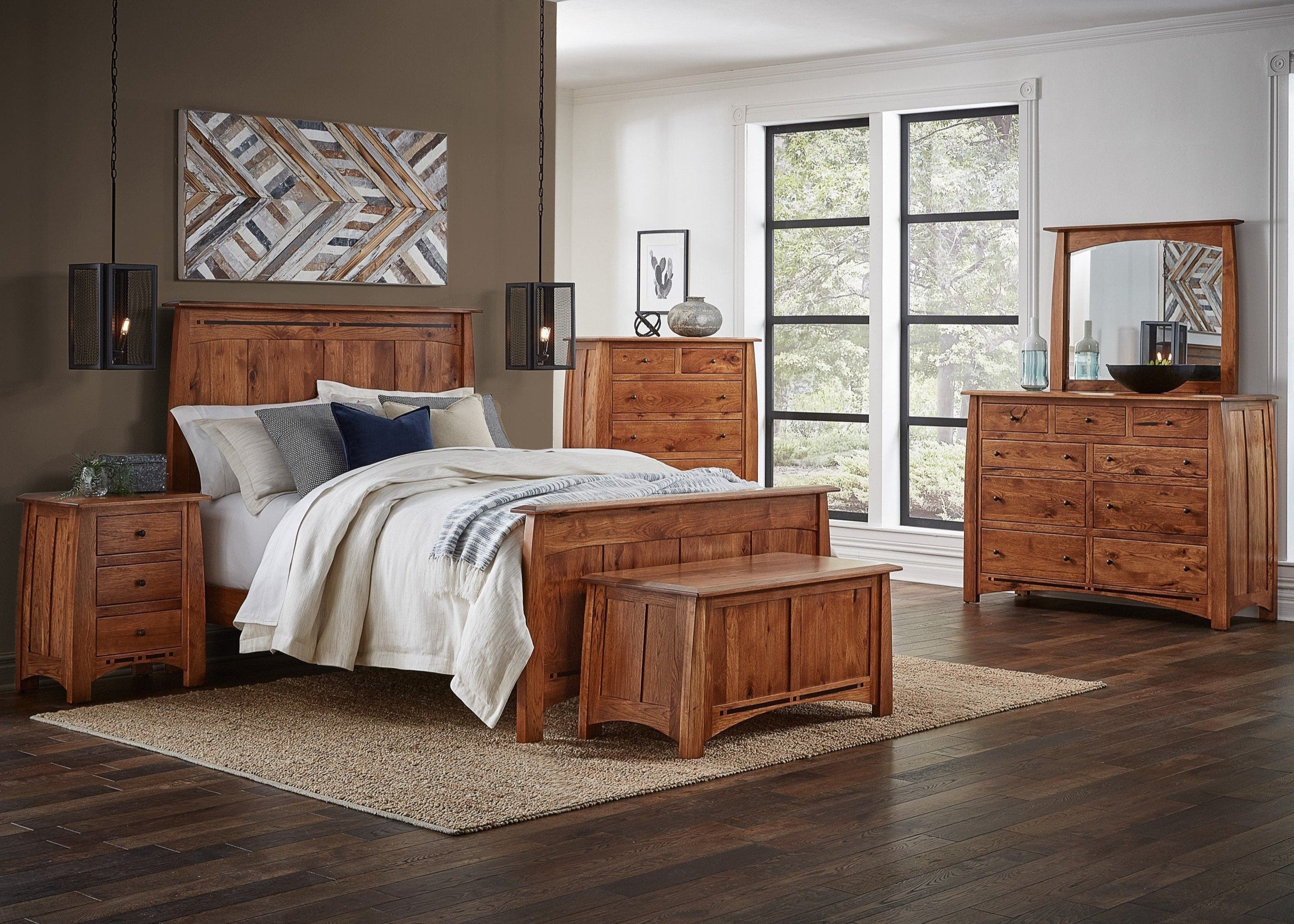 QW Amish Boulder Creek 5pc Set – Quality Woods Furniture